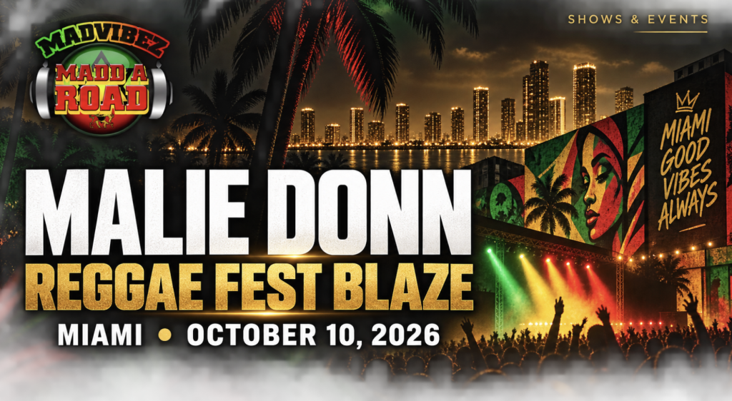 Malie Donn Heads to Miami for Reggae Fest Blaze on October 10