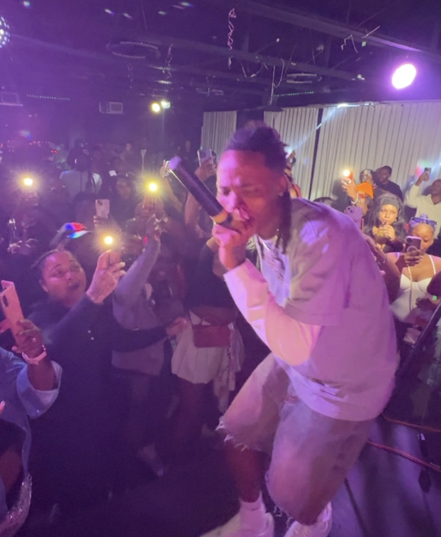Close-up live performance and audience interaction covered by Madd A Road Media