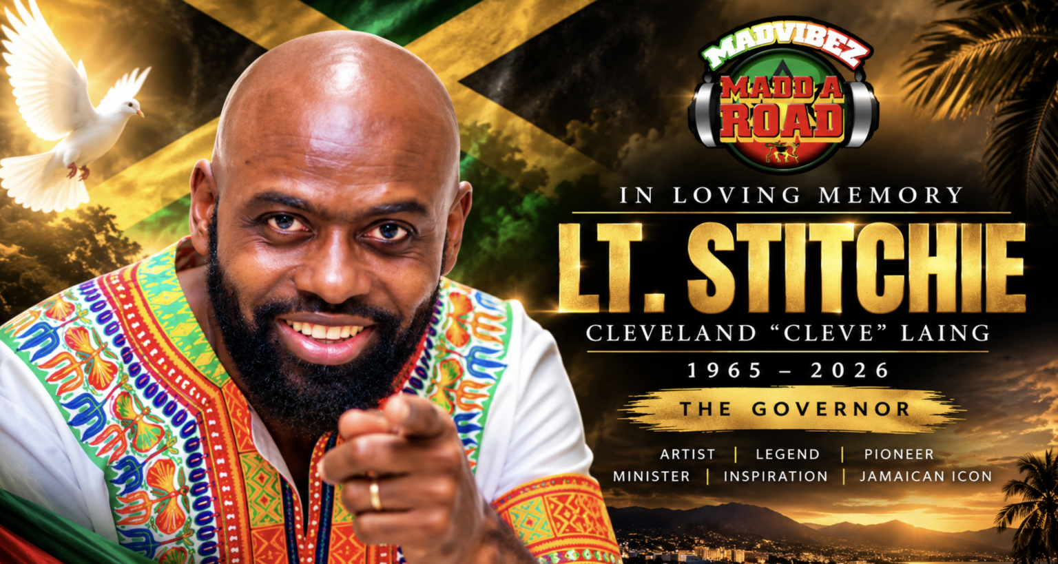 Lieutenant Stitchie, Dancehall Pioneer Turned Gospel Minister, Dies at 60 Lieutenant Stitchie dies at 60 — dancehall pioneer and gospel minister