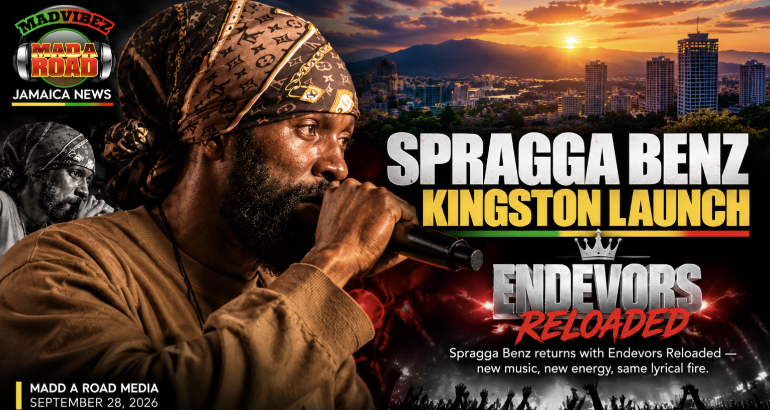 Spragga Benz to Mark ‘Endevors Reloaded’ With Kingston Album Launch Spragga Benz Endevors Reloaded Kingston album launch