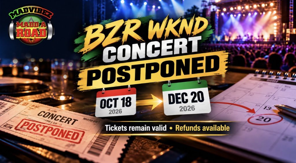 Cardi B, previously announced BZR WKND headliner, illustrating the October-to-December 2026 concert postponement