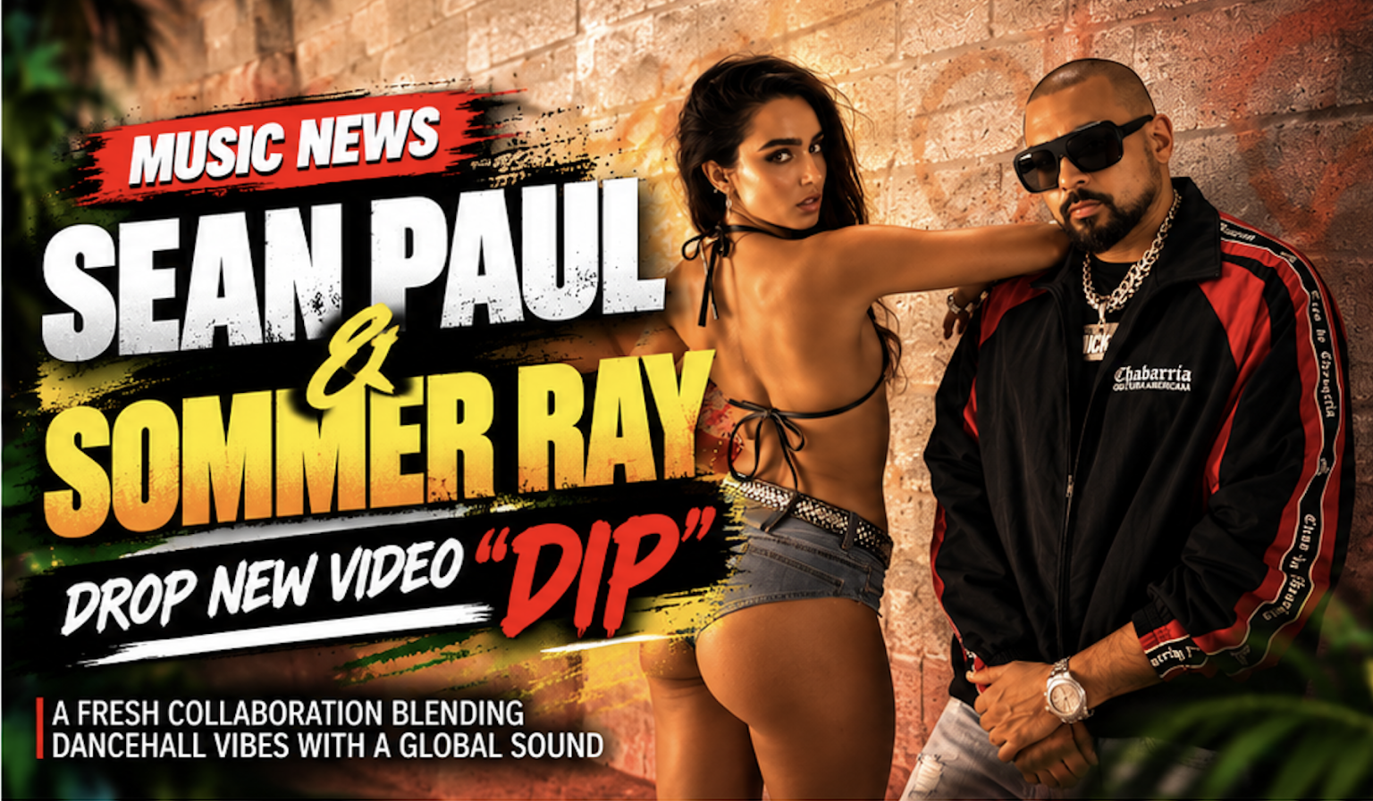 Editorial image illustrating Sean Paul DIP for Madd A Road Media